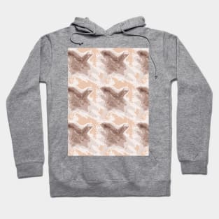 Houndstooth, brown abstract Hoodie